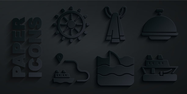 用托盘将鱼翅放在海浪中图片下载