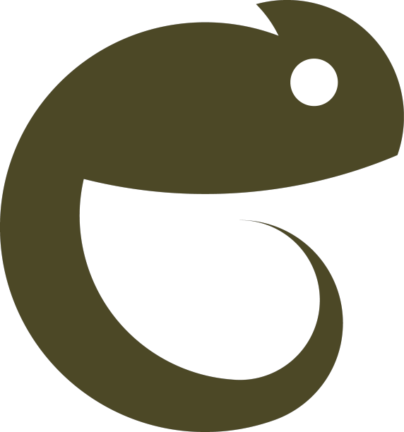 变色龙在黄金比例风格编辑图片下载