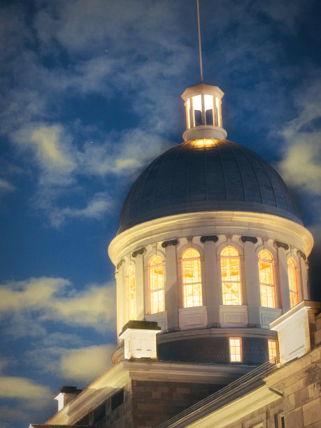 旧蒙特利尔的Bonsecours市场图片下载