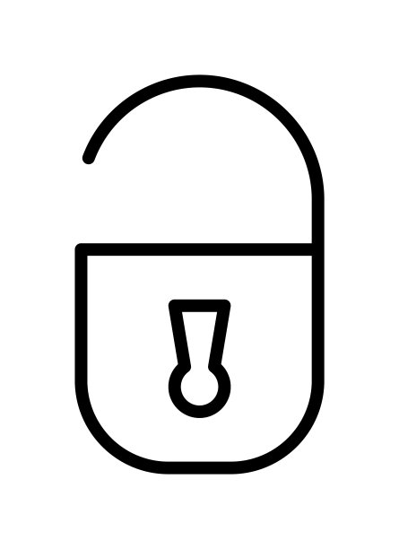 锁和键平线图标。提纲标志的移动概念和网页设计，商店图片下载