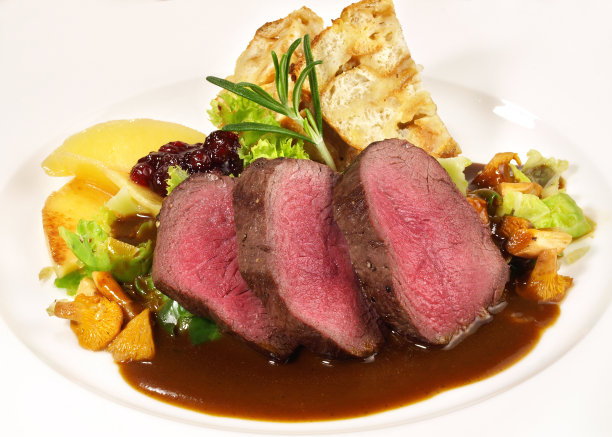 鹿菜配蔓越莓酱图片下载