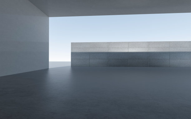 “空洞的建筑背景  3D建筑背景”图片下载