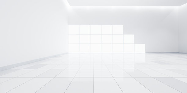 3d渲染空房间和背景瓷砖地板。图片下载