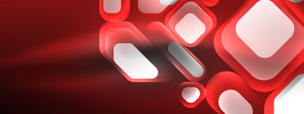 发光的霓虹几何元素抽象图片下载