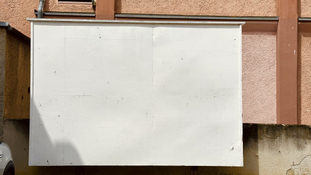 空白的白色广告牌图片下载