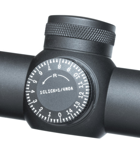 步枪瞄准镜上的刻度调整盘图片下载