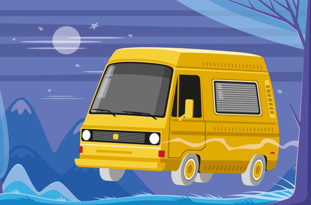 小型货车旅行图片下载