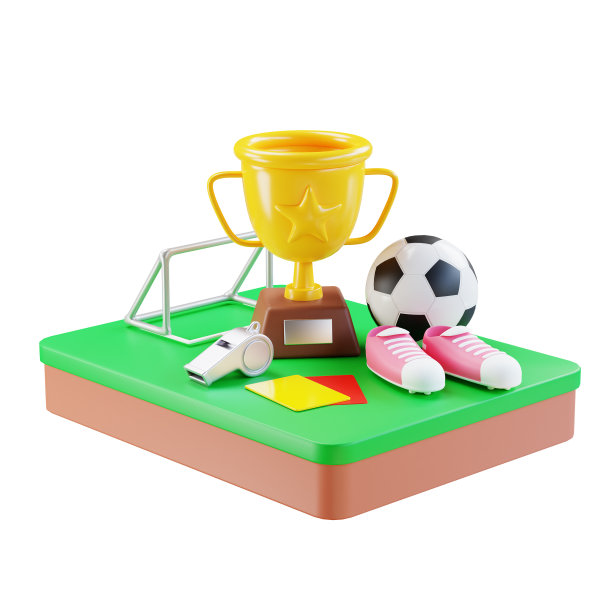 3d插图，足球运动装备，世界上最受欢迎的运动。许多人把它作为一种职业。用作体育锻炼和商业用途图片下载