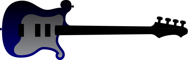 低音吉他轮廓图片下载