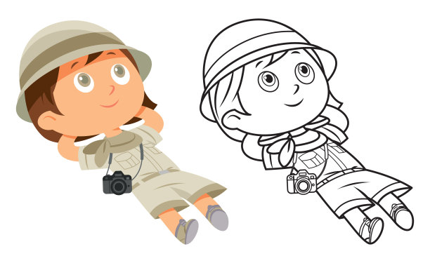 可爱的女童子军图片下载