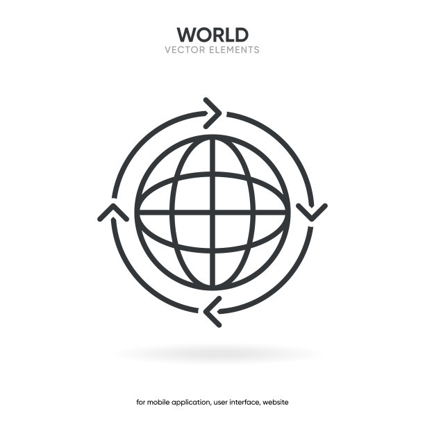 网络搜索符号。网络图标。转到web图标。Http地址符号。全球网络www网站图标与孤立的白色背景的UI UX移动应用程序图片下载