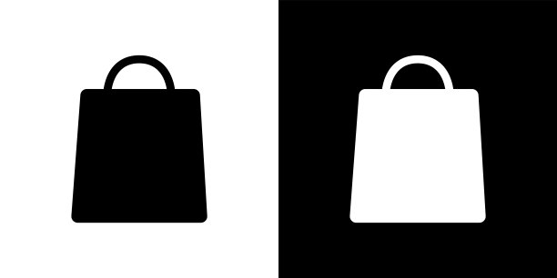 纸质购物袋或食品袋矢量插图图片下载