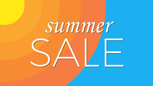 艺术书法和充满活力的排版:享受派对与彩色字体。印刷印刷的天堂。创意海报设计。“夏季大甩卖图片下载