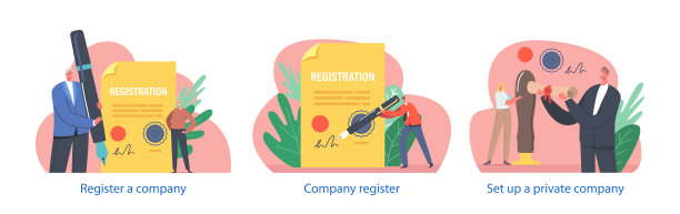 独立元素与字符执行公司注册，提供公司名称，地址，董事，财务记录图片下载