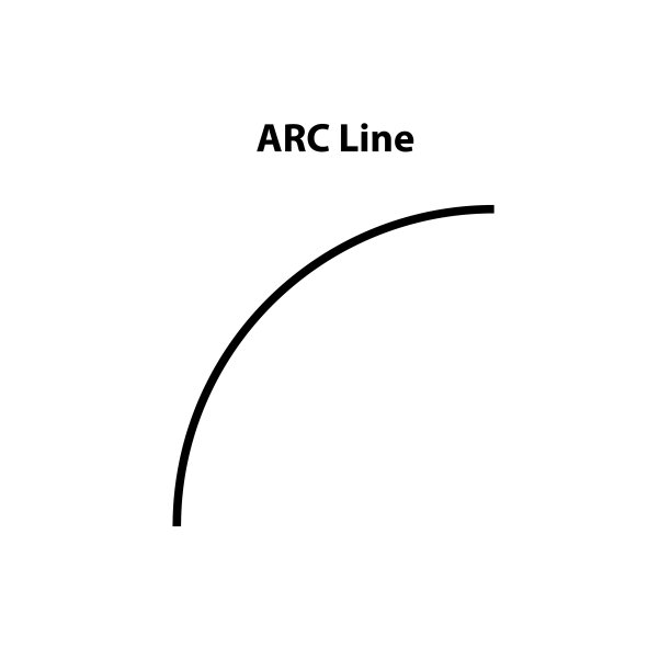 圆弧圆线。矢量插图在白色的背景图片下载