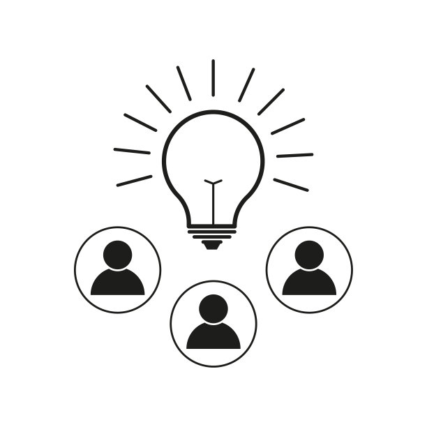 天才们，灯泡图标。矢量插图。每股收益10。图片下载