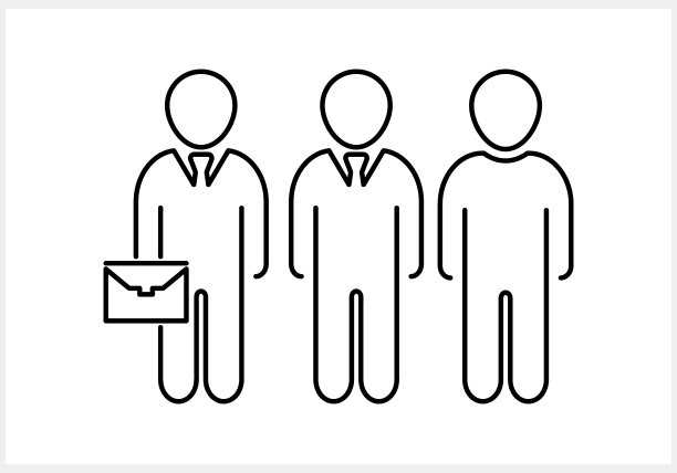 社交媒体营销图标人物剪贴画矢量股票插图EPS 10图片下载