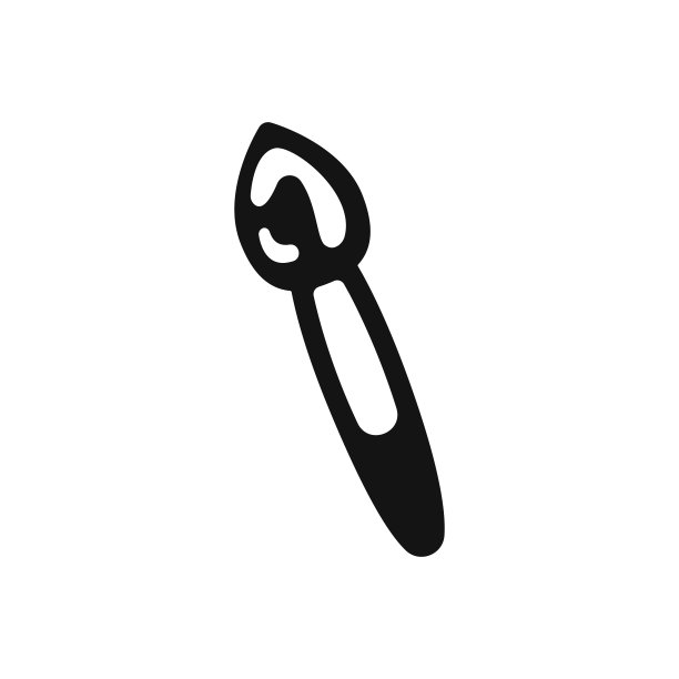 图标在画笔的形式与油漆绘画。矢量插图。图片下载