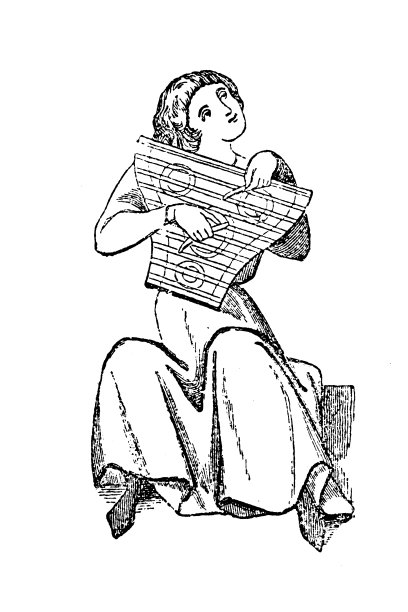 吟游诗人，中世纪的歌手或音乐家图片下载