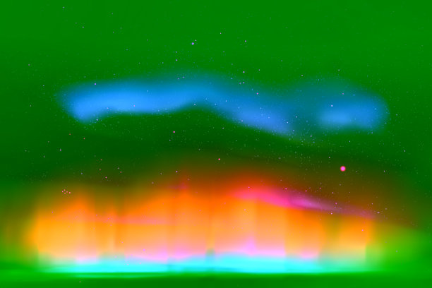 彩色极灯图片下载