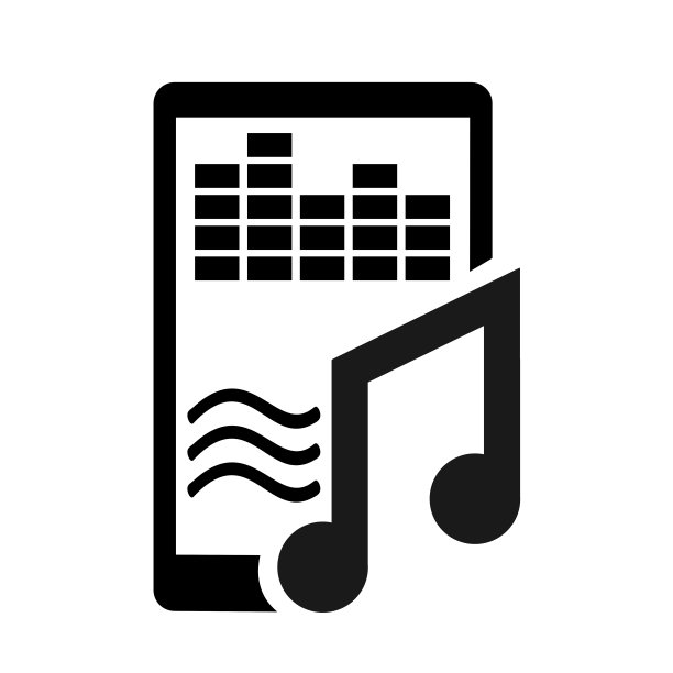 矢量插图，标志，音乐设备图标。孤立在白色背景上。图片下载