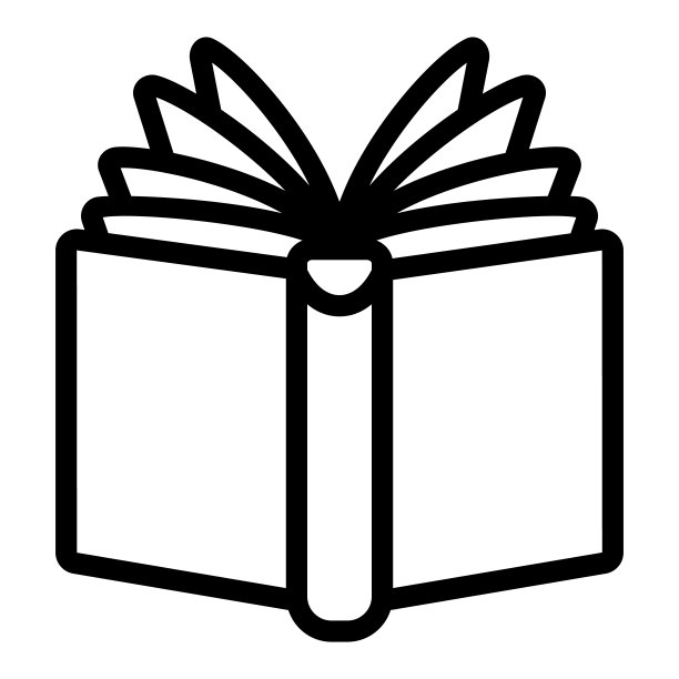 打开的书，页面，书的封面线图标，教育概念，教科书矢量标志，白色背景，轮廓风格图标移动概念网页设计。矢量图形。图片下载