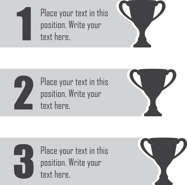 奖杯杯信息图表模板第一名图片下载