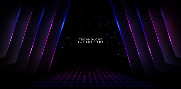 聚光灯下的幕布图片下载