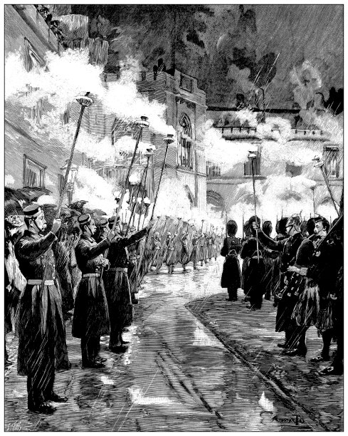 仿古图片:维多利亚女王登基60周年庆典，温莎图片下载