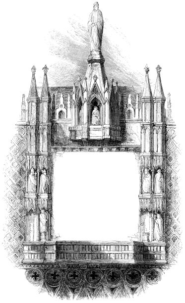 威尼斯哥特式建筑框架- 19世纪图片下载
