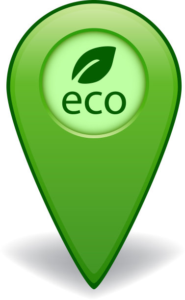 生态绿色地图指针GPS导航图片下载