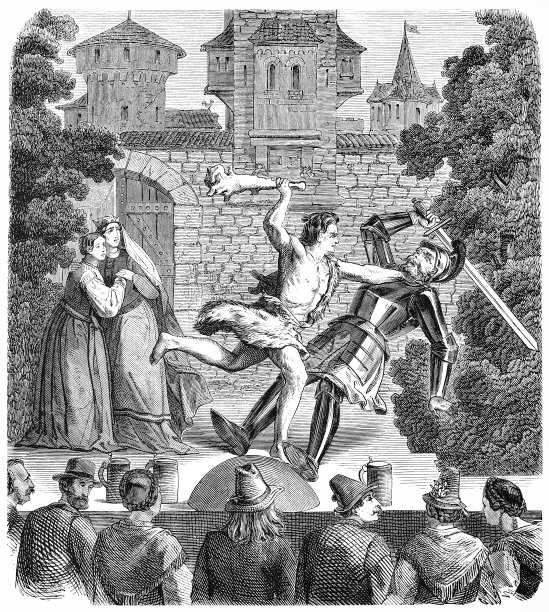 巴伐利亚的戏剧表演《骑士之战》图片下载