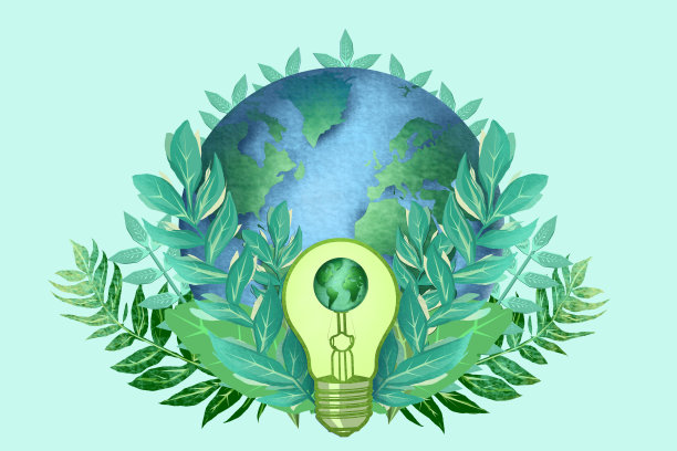 绿色可再生能源，环保理念图片下载