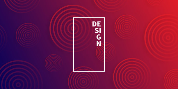 抽象梯度背景与红色圆圈图片下载