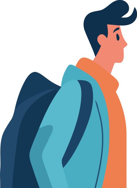 穿着蓝色西装的肌肉商人图片下载