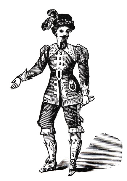 戴着羽毛帽，留着长胡子的年轻人图片下载