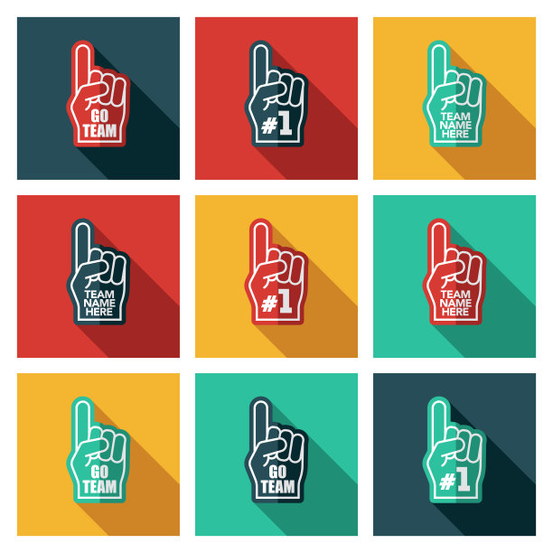 泡沫手图标组图片下载