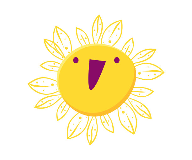 阳光可爱的表情符号图片下载