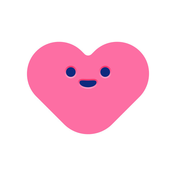 心形快乐表情符号图片下载