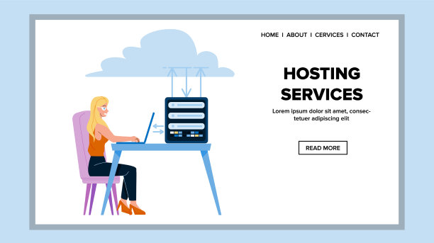 托管服务使用女性办公室经理图片下载