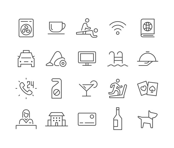 酒店图标系列-经典系列图片下载