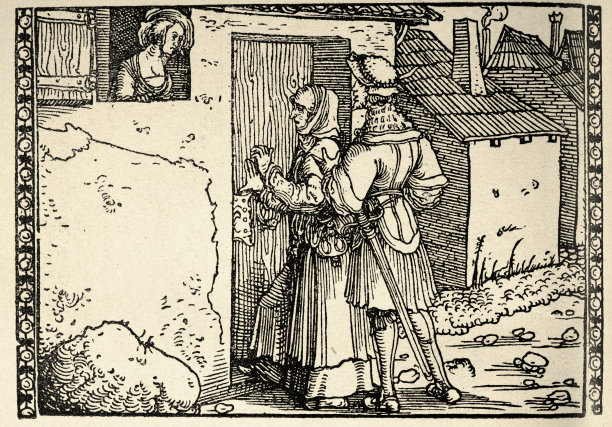 女儿在家等待父母归来，汉斯·伯克梅尔，《塞莱斯汀悲剧》图片下载