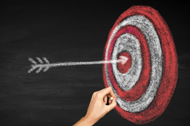 黑板上的业务目标概念图片下载