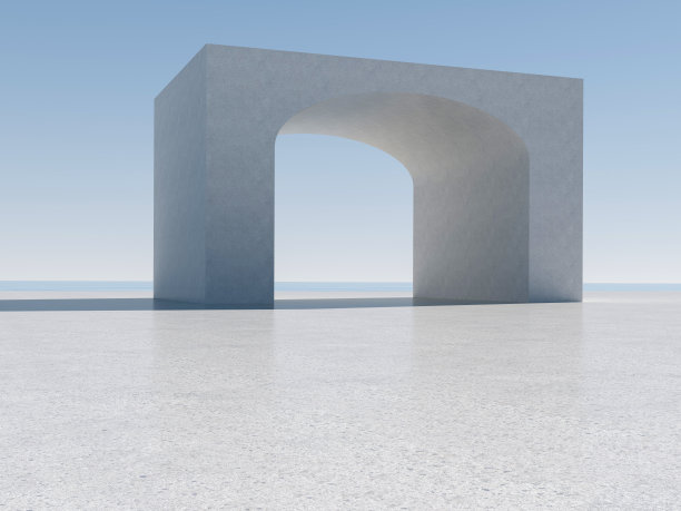 “空洞的建筑背景  3D建筑背景”图片下载