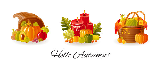 感恩节设秋秋卡通图片下载