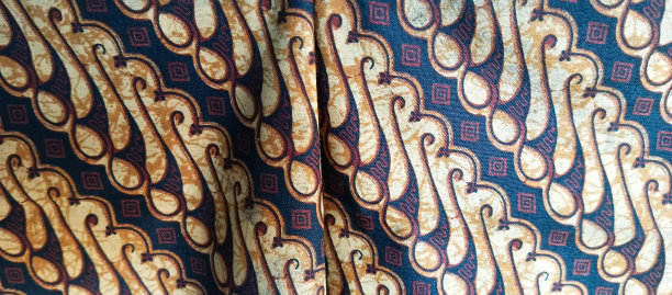 蜡染布的传统印尼艺术，亚洲图片下载