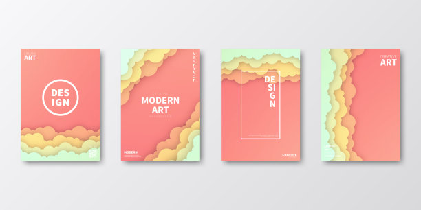 宣传册模板布局，橙色封面设计，企业年报，传单，杂志图片下载