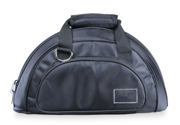 携带黑色包孤立在白色背景图片下载