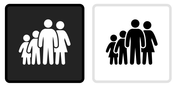 家庭图标在黑色按钮与白色滚动图片下载