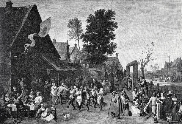 荷兰的乡村集市上图片下载